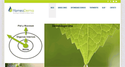 Desktop Screenshot of homeoderma.info